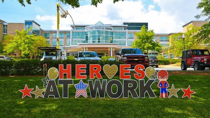 Healthcare heroes sign