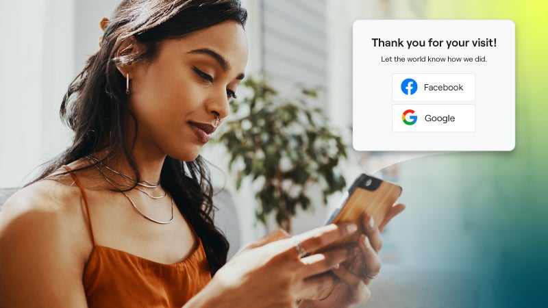 ask customers for reviews
