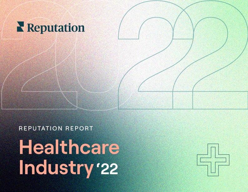 2022 Healthcare Reputation Report Cover Design
