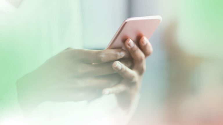 person on phone
